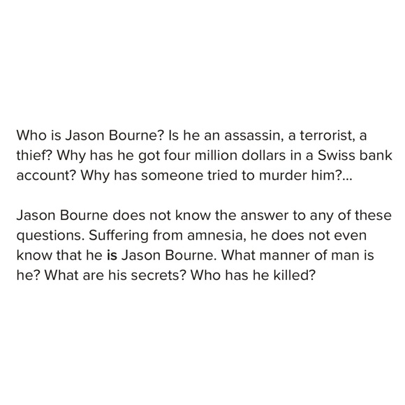 Robert Ludlum: The Bourne Identity- Jason Bourne #1 (Hardbound) - Picture 6 of 6